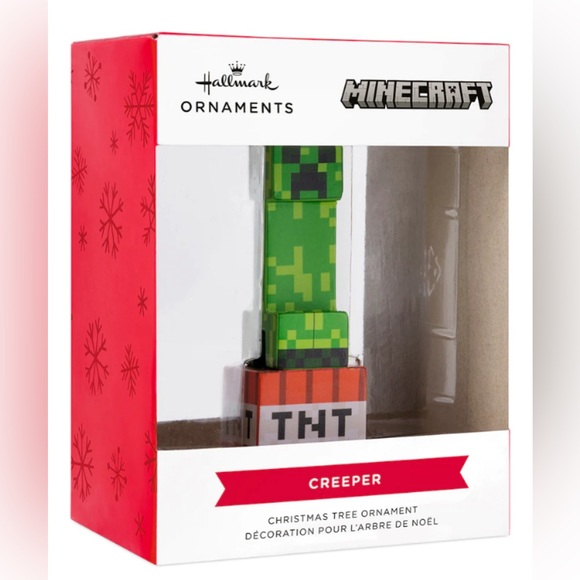 NWT Hallmark MINECRAFT CREEPER ON TNT BLOCK ORNAMENT - Picture 3 of 5